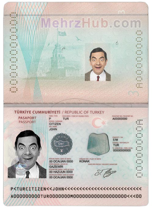 psd turkey passport