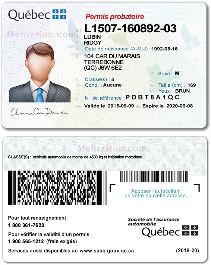 Quebec Driver License