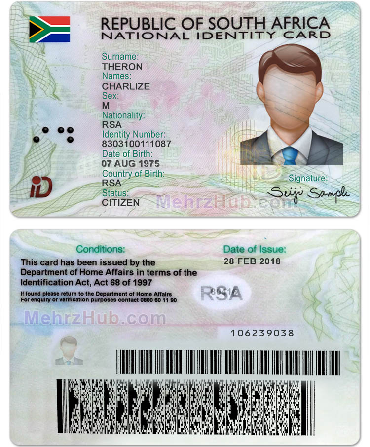 South Africa iD template