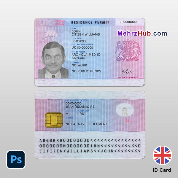UK resident permit template