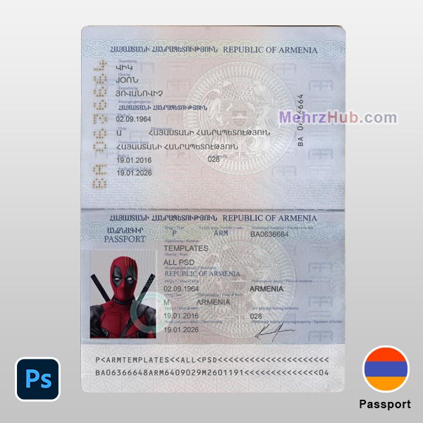 Armenia Template psd