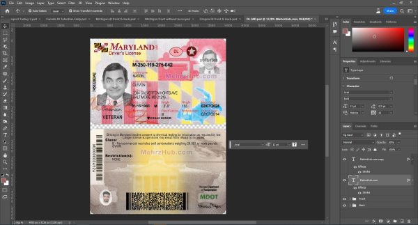 Maryland Template PSD