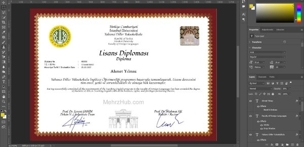 Lisans Diplomasi Istanbul template