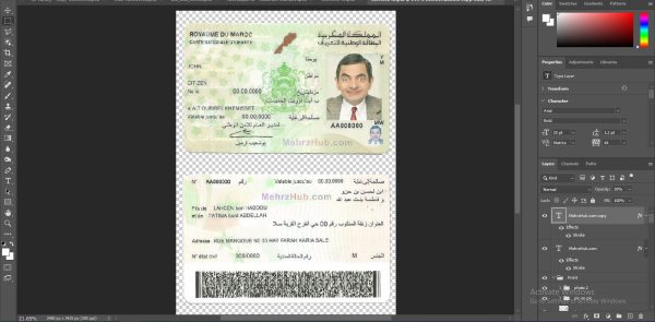 moroco id template