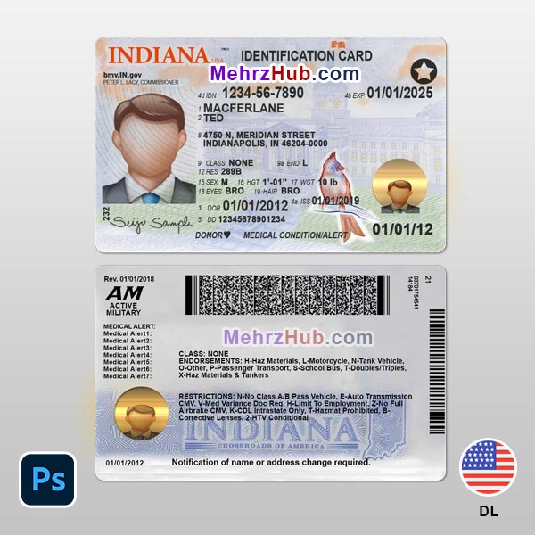 indiana driving license