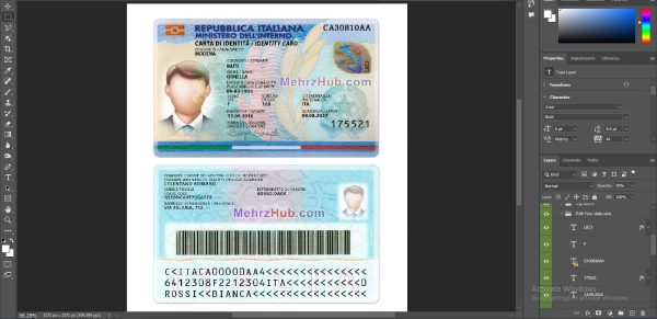 Italy ID card